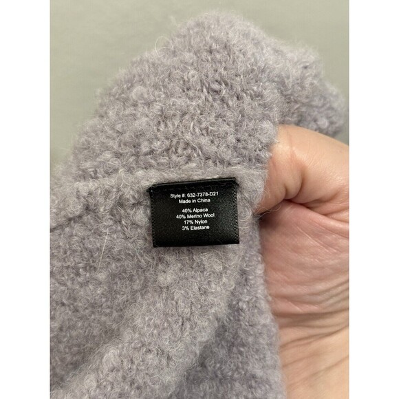 Jenni Kayne Boucle Cocoon Crewneck Sweater In Frost Size S Alpaca Merino Wool - Picture 6 of 8
